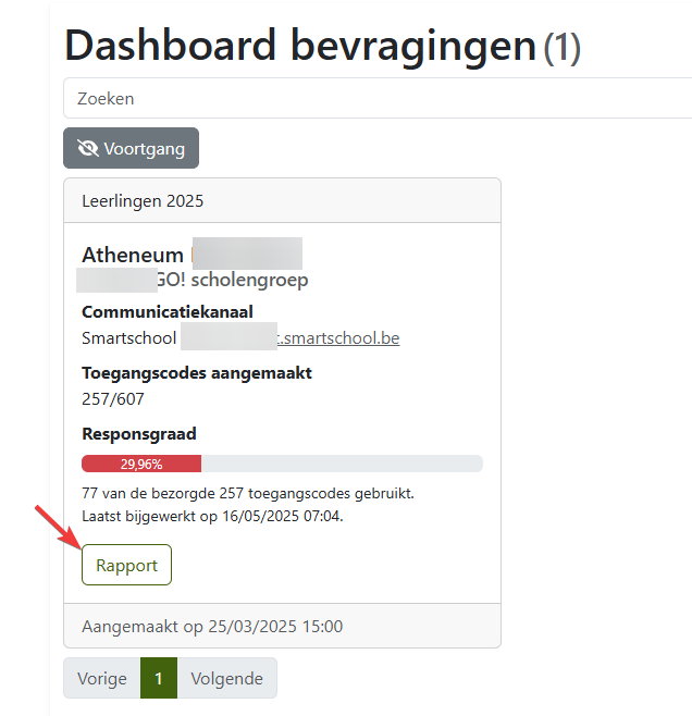 link naar rapport binnen dashboard